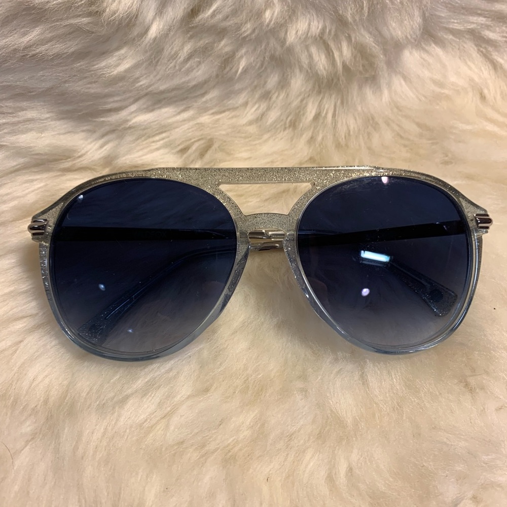 Wildfox Baroness Glitter Gradient Sunglasses - image 5